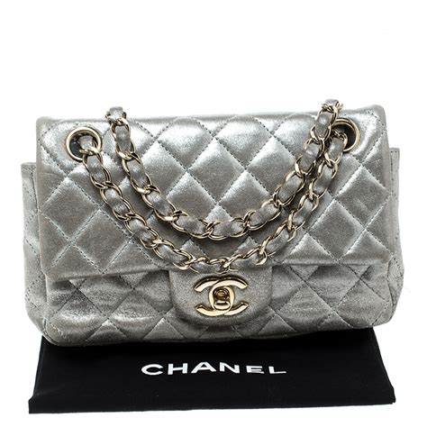 chanel silver mini bag|chanel mini bags for sale.